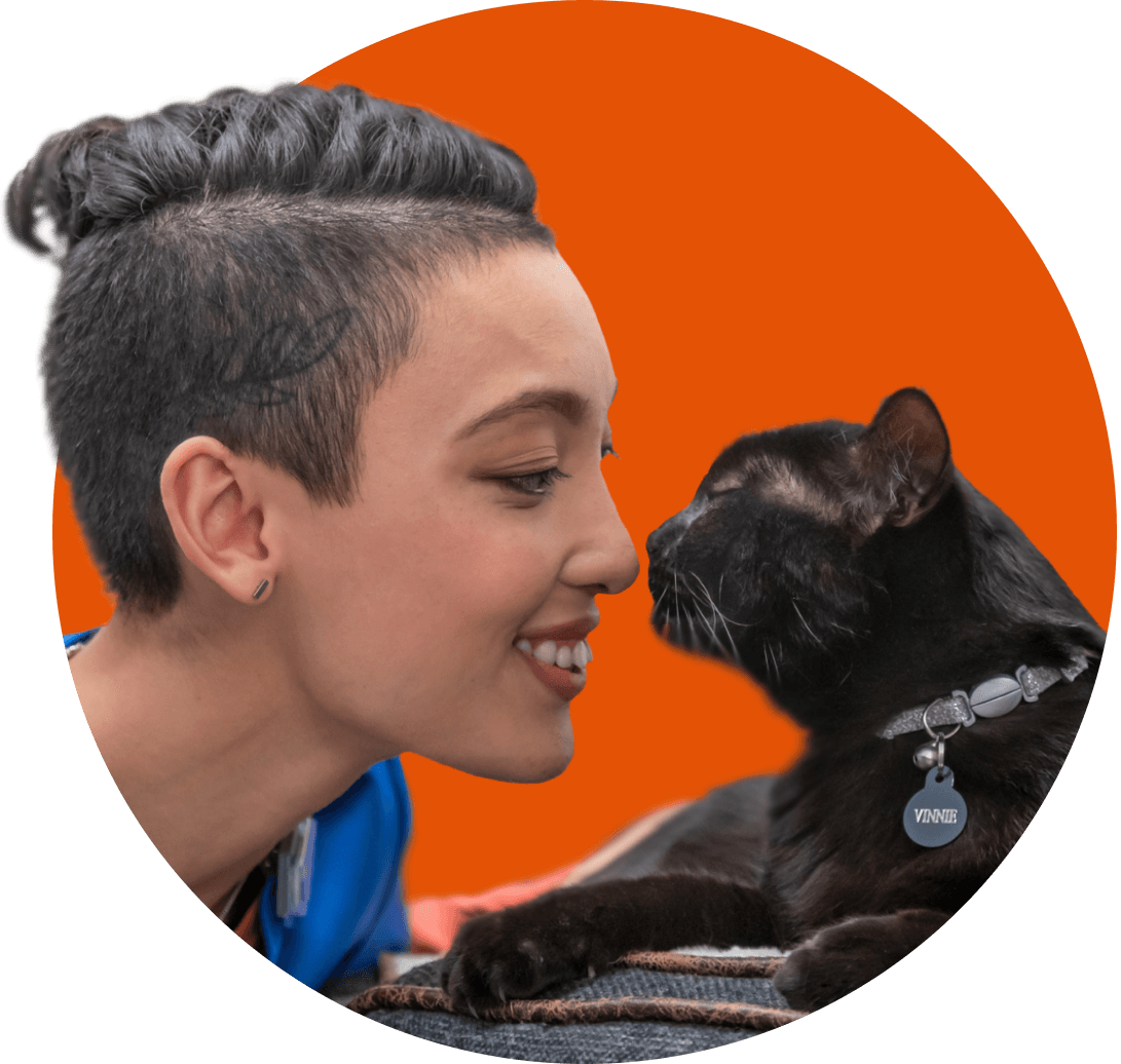 Person with pet